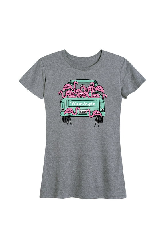 - Flamingo Truck - Women's Short Sleeve Graphic T-Shirt