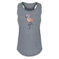 thumbnail image 1 of Instant Message - Flamingo Watercolor - Women's Racerback Tank, 1 of 5
