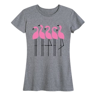 Instant Message - Flamingos Short Sleeve Graphic T-Shirt