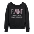 thumbnail image 1 of Instant Message - Flaunt Definition - Women's Lightweight French Terry Long Sleeve Shirt, 1 of 6