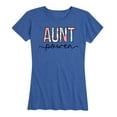 thumbnail image 1 of Instant Message - Floral Aunt Power Design - Women's Short Sleeve Graphic T-Shirt, 1 of 5
