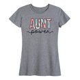 thumbnail image 1 of Instant Message - Floral Aunt Power Design - Women's Short Sleeve Graphic T-Shirt, 1 of 5