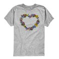 thumbnail image 1 of Instant Message - Floral Heart - Youth Boys Short Sleeve Graphic T-Shirt, 1 of 5