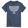 thumbnail image 1 of Instant Message - Floral Menorah Short Sleeve Graphic T-Shirt, 1 of 5