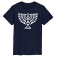 thumbnail image 1 of Instant Message - Floral Menorah Short Sleeve Graphic T-Shirt, 1 of 5