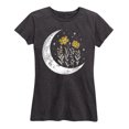 thumbnail image 1 of Instant Message - Floral Moon Short Sleeve Graphic T-Shirt, 1 of 5