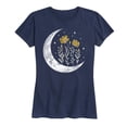 thumbnail image 1 of Instant Message - Floral Moon Short Sleeve Graphic T-Shirt, 1 of 5