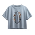 thumbnail image 1 of Instant Message - Floral Surfboard Short Sleeve Boxy Graphic T-Shirt, 1 of 5
