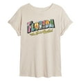 thumbnail image 1 of Instant Message - Florida Postcard - Women's Oversized Graphic T-Shirt, 1 of 5