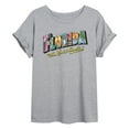 thumbnail image 1 of Instant Message - Florida Postcard - Women's Oversized Graphic T-Shirt, 1 of 5