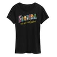 thumbnail image 1 of Instant Message - Florida Postcard  - Women's Short Sleeve Graphic T-Shirt, 1 of 6