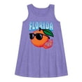 thumbnail image 1 of Instant Message - Florida, The Sunshine State Orange - Toddler & Youth Girls A-line Dress, 1 of 5
