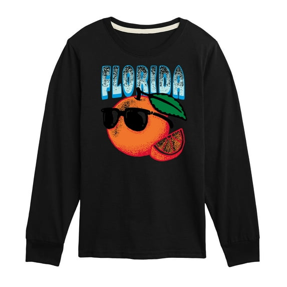 Instant Message - Florida, The Sunshine State Orange - Toddler & Youth Long Sleeve Graphic T-Shirt
