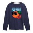 thumbnail image 1 of Instant Message - Florida, The Sunshine State Orange - Toddler & Youth Long Sleeve Graphic T-Shirt, 1 of 6