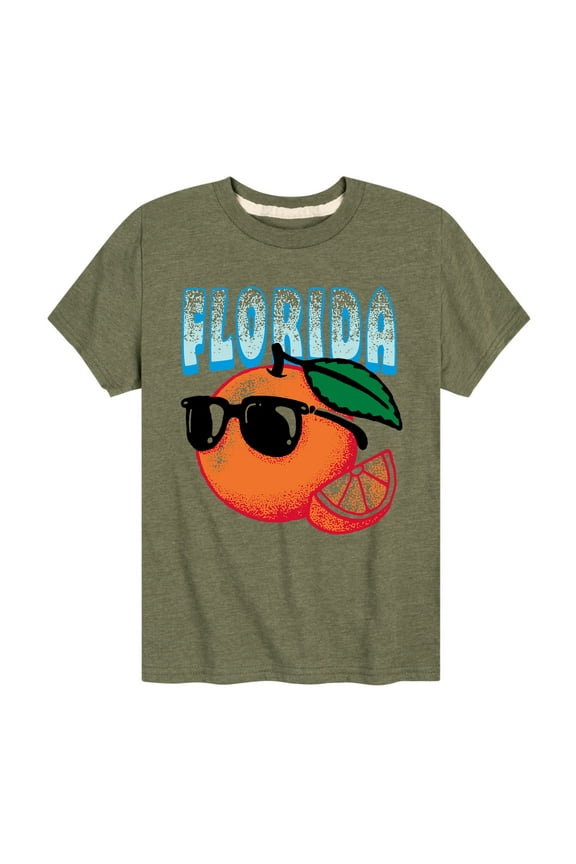- Florida, The Sunshine State Orange - Toddler & Youth Short Sleeve Graphic T-Shirt