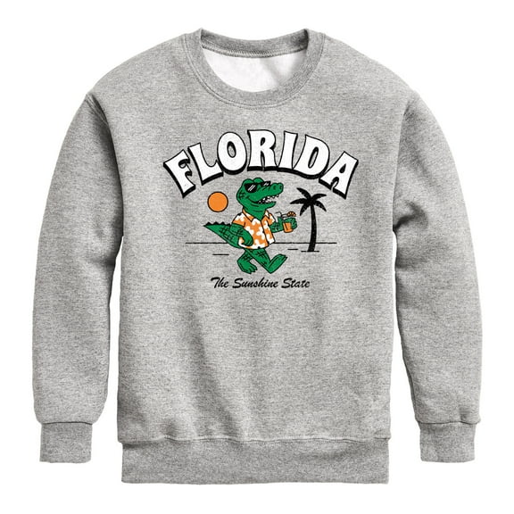 Instant Message - Florida, The Sunshine State - Toddler & Youth Crewneck Fleece Sweatshirt