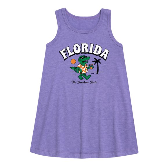 Instant Message - Florida, The Sunshine State - Toddler & Youth Girls A-line Dress