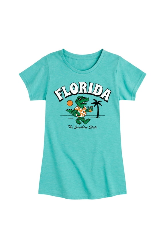 - Florida, The Sunshine State - Toddler & Youth Girls Short Sleeve Graphic T-Shirt