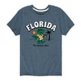 thumbnail image 1 of Instant Message - Florida, The Sunshine State - Toddler & Youth Short Sleeve Graphic T-Shirt, 1 of 6