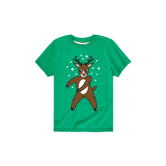 Instant Message - Floss Dance Reindeer - Toddler Short Sleeve Tee