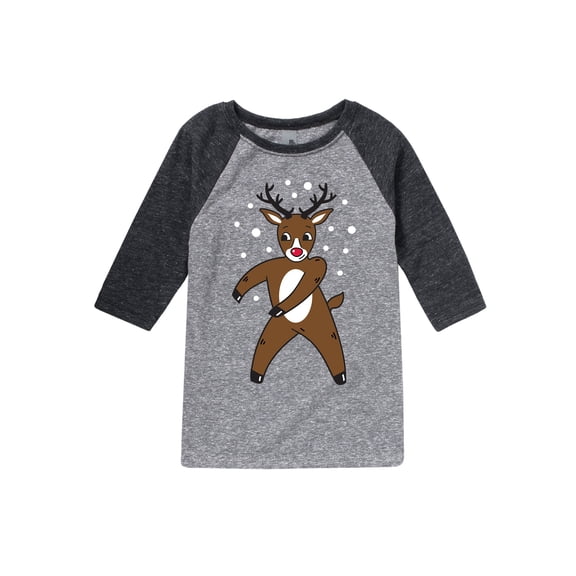 Instant Message - Floss Dance Reindeer - Youth Raglan