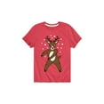 thumbnail image 1 of Instant Message - Floss Dance Reindeer - Youth Short Sleeve Tee, 1 of 5