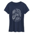 thumbnail image 1 of Instant Message - Flower Oval - Women's Short Sleeve Graphic T-Shirt, 1 of 6
