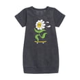 thumbnail image 1 of Instant Message - Flower Skater - Toddler And Youth Girls Fleece Dress, 1 of 1