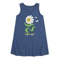 thumbnail image 1 of Instant Message - Flower Skater - Toddler and Youth Girls A-line Dress, 1 of 6
