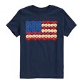 thumbnail image 1 of Instant Message - Flower USA Flag Short Sleeve Graphic T-Shirt, 1 of 6
