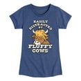 thumbnail image 1 of Instant Message - Fluffy Cows - Toddler And Youth Girls Short Sleeve Graphic T-Shirt, 1 of 6