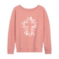 thumbnail image 1 of Instant Message - Foliage Cross - Women's Lightweight French Terry Pullover, 1 of 7