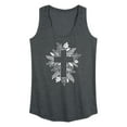 thumbnail image 1 of Instant Message - Foliage Cross - Women's Racerback Tank Top, 1 of 6