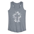 thumbnail image 1 of Instant Message - Foliage Cross - Women's Racerback Tank Top, 1 of 6