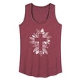 thumbnail image 1 of Instant Message - Foliage Cross - Women's Racerback Tank Top, 1 of 6