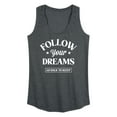 thumbnail image 1 of Instant Message - Follow Your Dreams - Women's Racerback Tank Top, 1 of 6