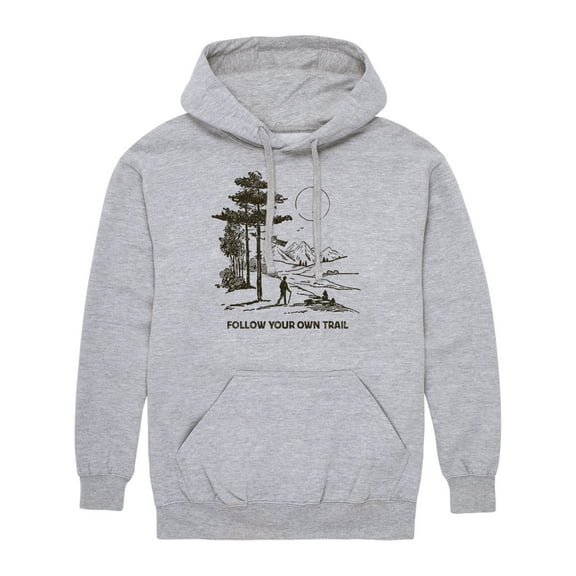 Instant Message - Follow Your Own Trail - Men's Pullover Hooded Fleece Sweatshirt