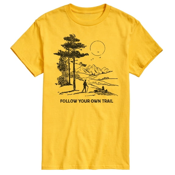 Instant Message - Follow Your Own Trail - Men's Short Sleeve Graphic T-Shirt