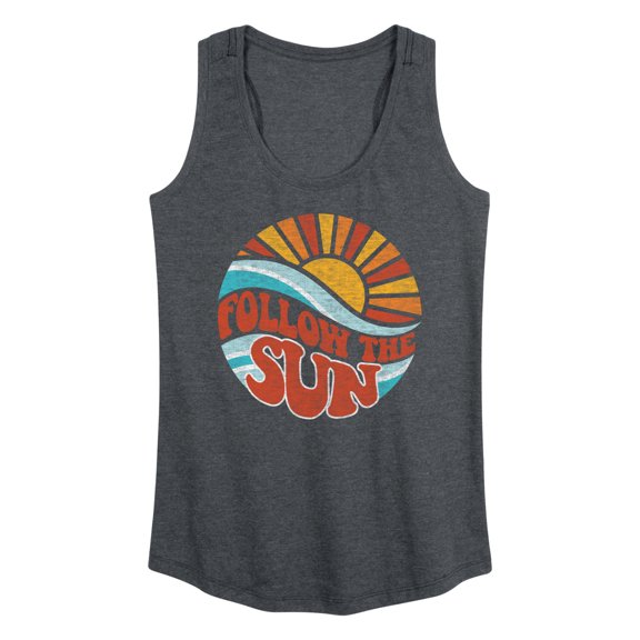 Instant Message - Follow the Sun Sunburst - Women's Racerback Tank Top