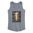 thumbnail image 1 of Instant Message - Football Lightning Bolt Touchdown - Women's Racerback Tank Top, 1 of 6