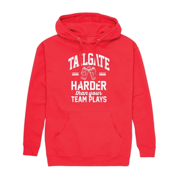 Instant Message - Football - Tailgate Harder Than They Play - Men's Hooded Fleece Sweatshirt