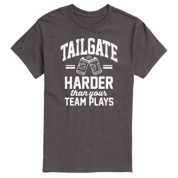 Instant Message - Football - Tailgate Harder Than They Play - Men's Short Sleeve Graphic T-Shirt