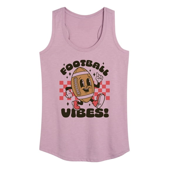 Instant Message - Football Vibes - Women's Racerback Tank Top