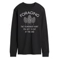 thumbnail image 1 of Instant Message - Foraging Morels - Men's Long Sleeve T-Shirt, 1 of 6