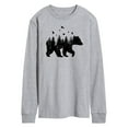 thumbnail image 1 of Instant Message - Forest Bear Silhouette - Men's Long Sleeve T-Shirt, 1 of 5