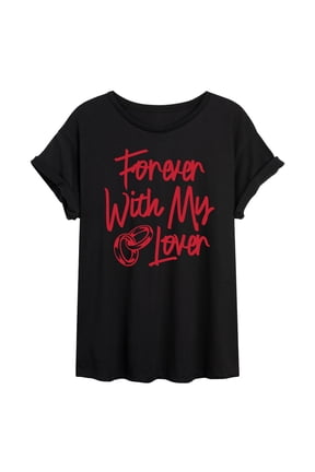 - Forever With My Lover Oversized Graphic T-Shirt