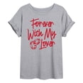 thumbnail image 1 of Instant Message - Forever With My Lover Relaxed Fit T-Shirt, 1 of 5