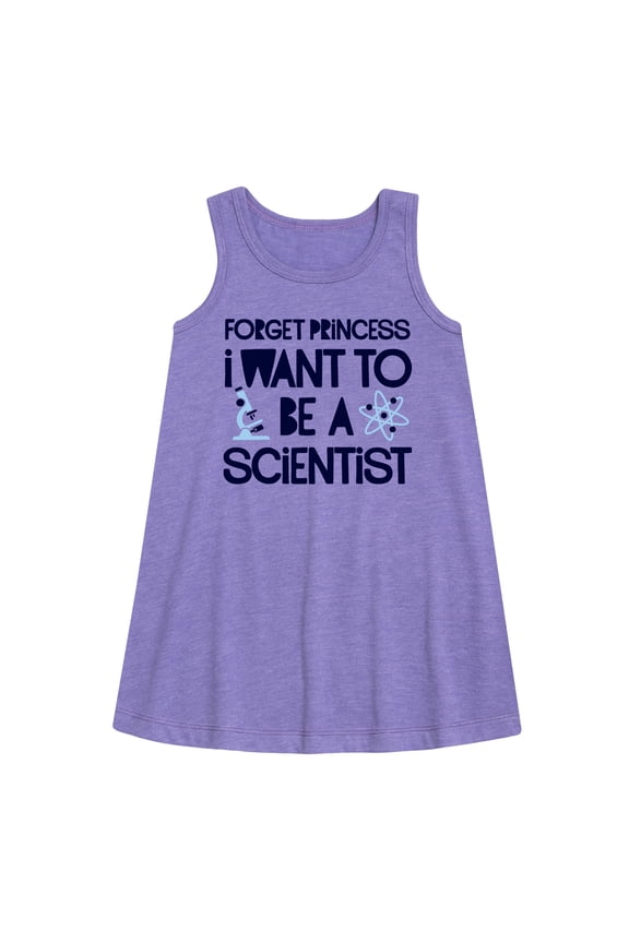 - Forget Princess Scientist Graphic Sleeveless Aline Dress