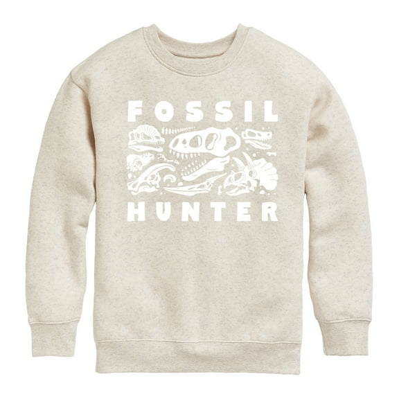 Instant Message - Fossil Hunter - Toddler & Youth Crewneck Fleece Sweatshirt