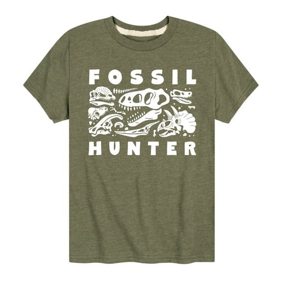 Instant Message - Fossil Hunter - Toddler & Youth Short Sleeve Graphic T-Shirt
